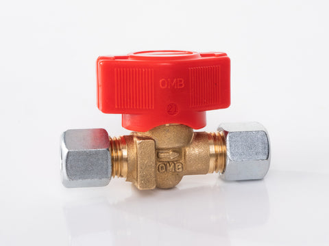 Valvola di intercettazione a chiusura rapida a 1 via per tubo del gas da 8 mm