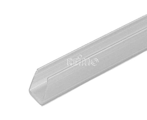 Canaletta passacavi 6x7mm trasparente, asta 2m, nastro biadesivo