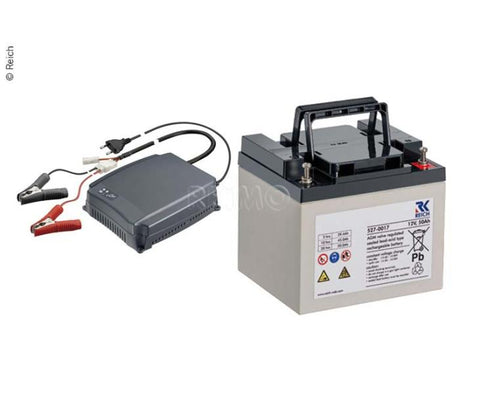 Alimentation électrique pour les commandes de manœuvre des caravanes