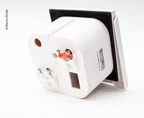 prise 12V+HDMI blanche
