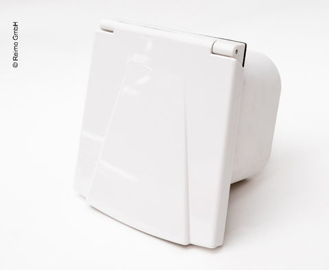 prise 12V+HDMI blanche