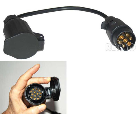 Câble adaptateur Carbest 30 cm de prise 7 broches à prise 13 broches