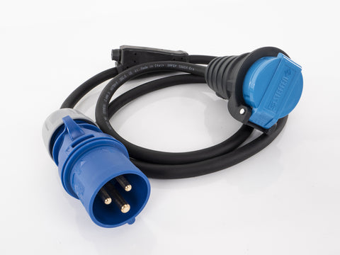 Câble adaptateur CEE Suisse (fiche et raccord CEE CH) avec fusible 10A