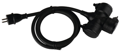 Prise de distribution Schuko Carbest avec câble de connexion de 1,5 m