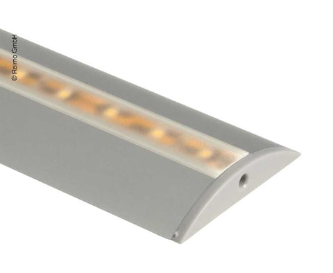 Profilé aluminium Carbest pour bandes LED longueur 1,5 m semi-circulaire