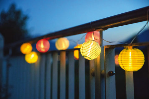 Catena luminosa solare Carbest con modulo solare e batteria