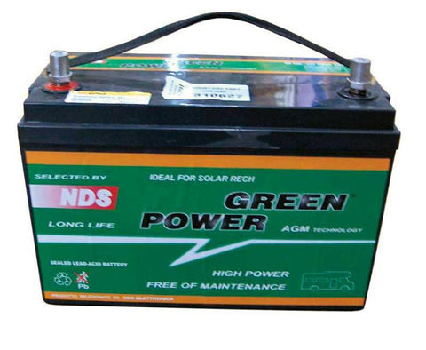 Batterie solaire / Batterie AGM pour espace de vie GP100, 100 Ah