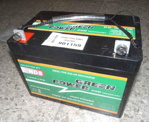 Batterie solaire / Batterie AGM pour espace de vie GP60, 60 Ah