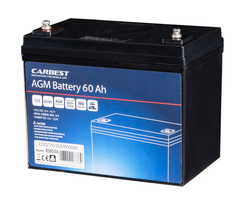 Batterie de ligne électrique AGM à décharge profonde 60 Ah