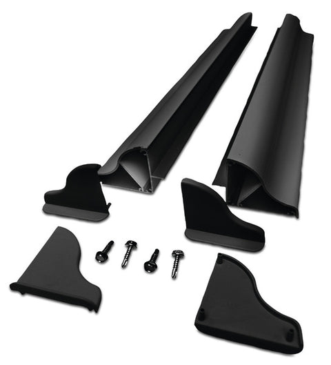 Kit de spoiler de montage de panneau solaire Carbest - Largeur jusqu'à 550 mm Noir