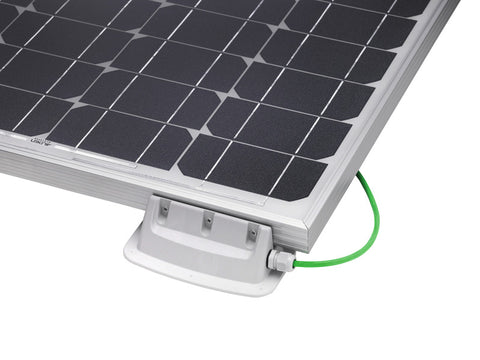 Kit de montage solaire de 4 pièces avec conduit de toit intégré, gris