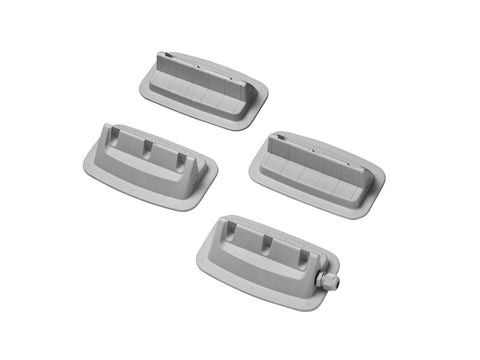 Kit de montage solaire de 4 pièces avec conduit de toit intégré, gris