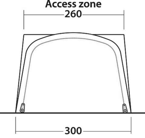 Outwell Newburg 240 Air – Auvent gonflable