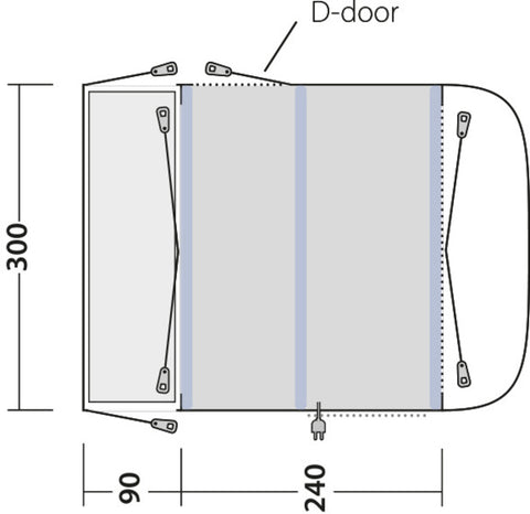 Outwell Newburg 240 Air – Auvent gonflable