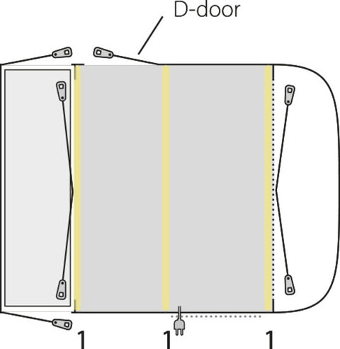 Outwell Newburg 240 Air – Auvent gonflable