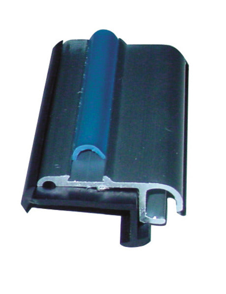 Striscia di avvolgimento per tenda da sole in alluminio argento, 27x11mm, 2m