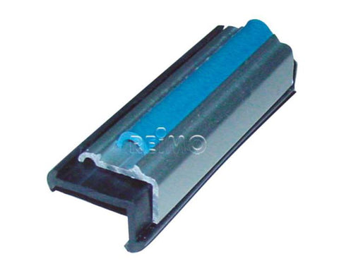 Profilo di bordo in alluminio argento, 27x11mm, 2m