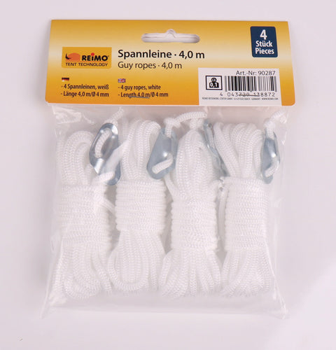 corde de tente avec tendeur à trois trous 4 pièces