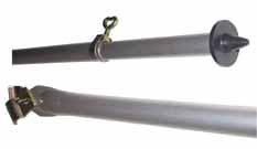 Supporto per uragano in alluminio 170-260cm Ø25mm