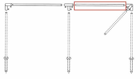Tubo intermedio per barre di protezione dal vento, acciaio