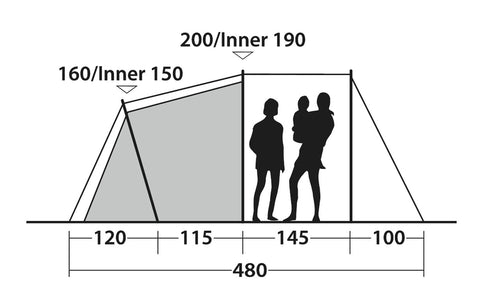 Tenda familiare SPRINGWOOD 4SG