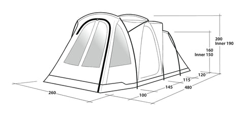 Tenda familiare SPRINGWOOD 4SG