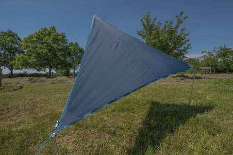 Voile d'ombrage connectable « Zip-Canvas » Design néo-zélandais - Bleu foncé
