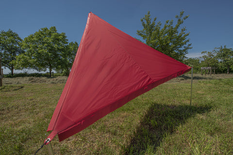 Voile supplémentaire BENT avec housse zippée contre la pluie - Rouge