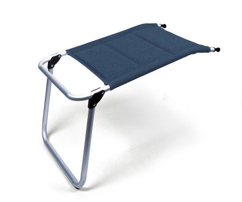 Poggiagambe MALAGA COMFORT, imbottito, blu scuro, telaio in alluminio