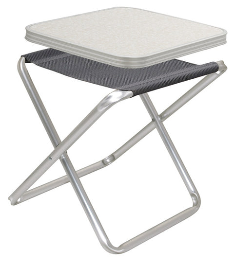 Tabouret de camping, tabouret de table TORTUGA, Camp4, avec plateau en MDF