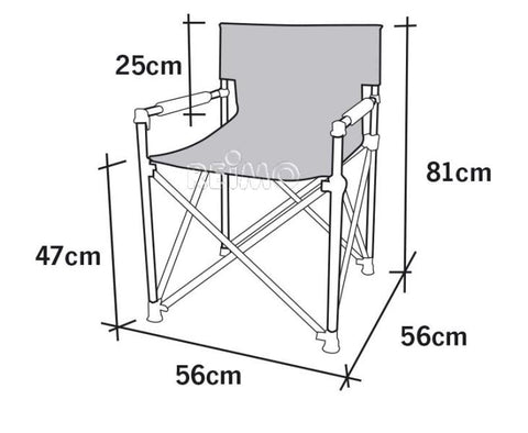 Chaise pliante de luxe Camp4 Toscana - La polyvalente