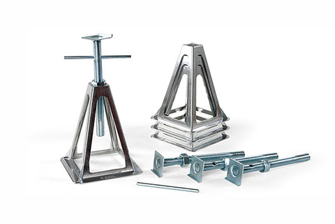 Support de caravane Fiamma en aluminium - 4 pièces