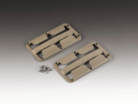 Lot de 2 porte-verres à pied, beige-gris, pour 2-3 verres jusqu'à Ø78 mm