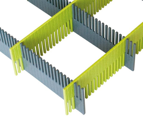 Lot de 8 bandes de tiroir Purvario - citron vert/anthracite