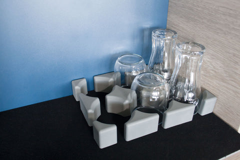 Porte-verres/gobelets bas Purvario - lot de 6