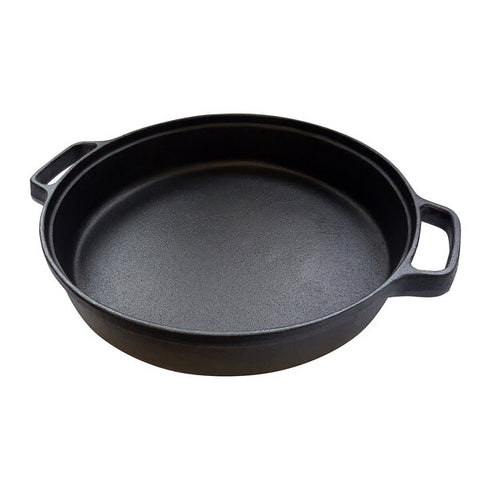 Poêle modulaire culinaire en fonte avec grille de gril