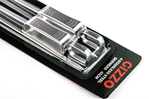 Brochettes pour grillades GIZZO - 4 pièces