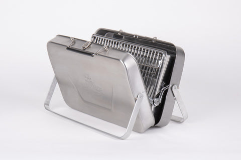 VOYAGE DE VACANCES - Barbecue au charbon de bois en acier inoxydable