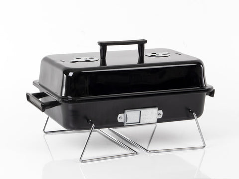Barbecue au charbon de bois Jim Steel Case - Noir intégral