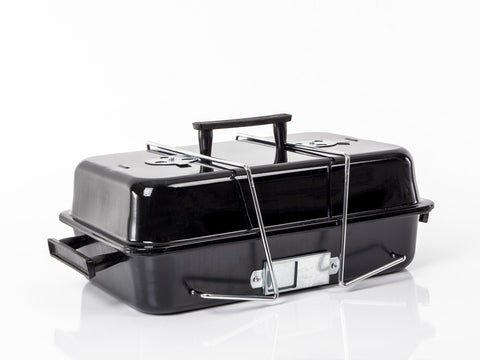 Barbecue au charbon de bois Jim Steel Case - Noir intégral
