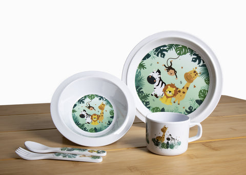 Coffret vaisselle enfant Camp4 SAFARI