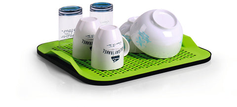 Tappetino per piatti in silicone Camp4 38x36cm - 2 pezzi