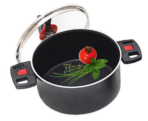 Marmite de camping Exclusive 24cm noire sans couvercle