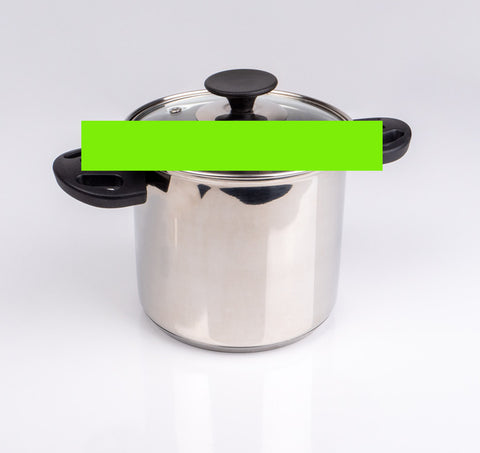 Ensemble de casseroles en acier inoxydable Camp4 6 pièces - Avec poignées pliables et couvercle en verre