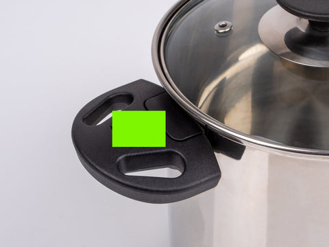 Ensemble de casseroles en acier inoxydable Camp4 6 pièces - Avec poignées pliables et couvercle en verre