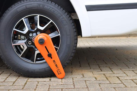 protection antivol/blocage de roue pour camping-cars