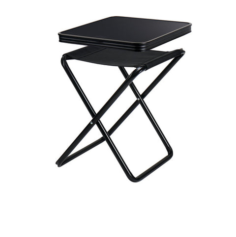 Tabouret de camping, tabouret de table Pasadena, Camp4, noir, capacité de charge 30 kg/100 kg