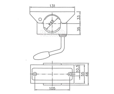 support de serrage KLE 48mm