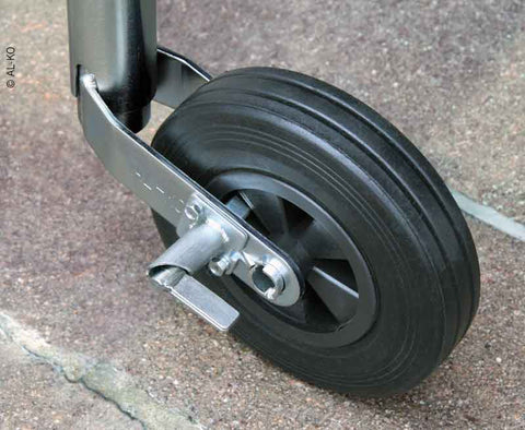 Roue de support avec butée à ergot, roue en caoutchouc plein 200x50mm