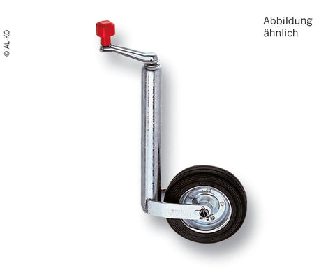 Roue de support 200x50mm, D 48 mm, caoutchouc plein avec jante en acier